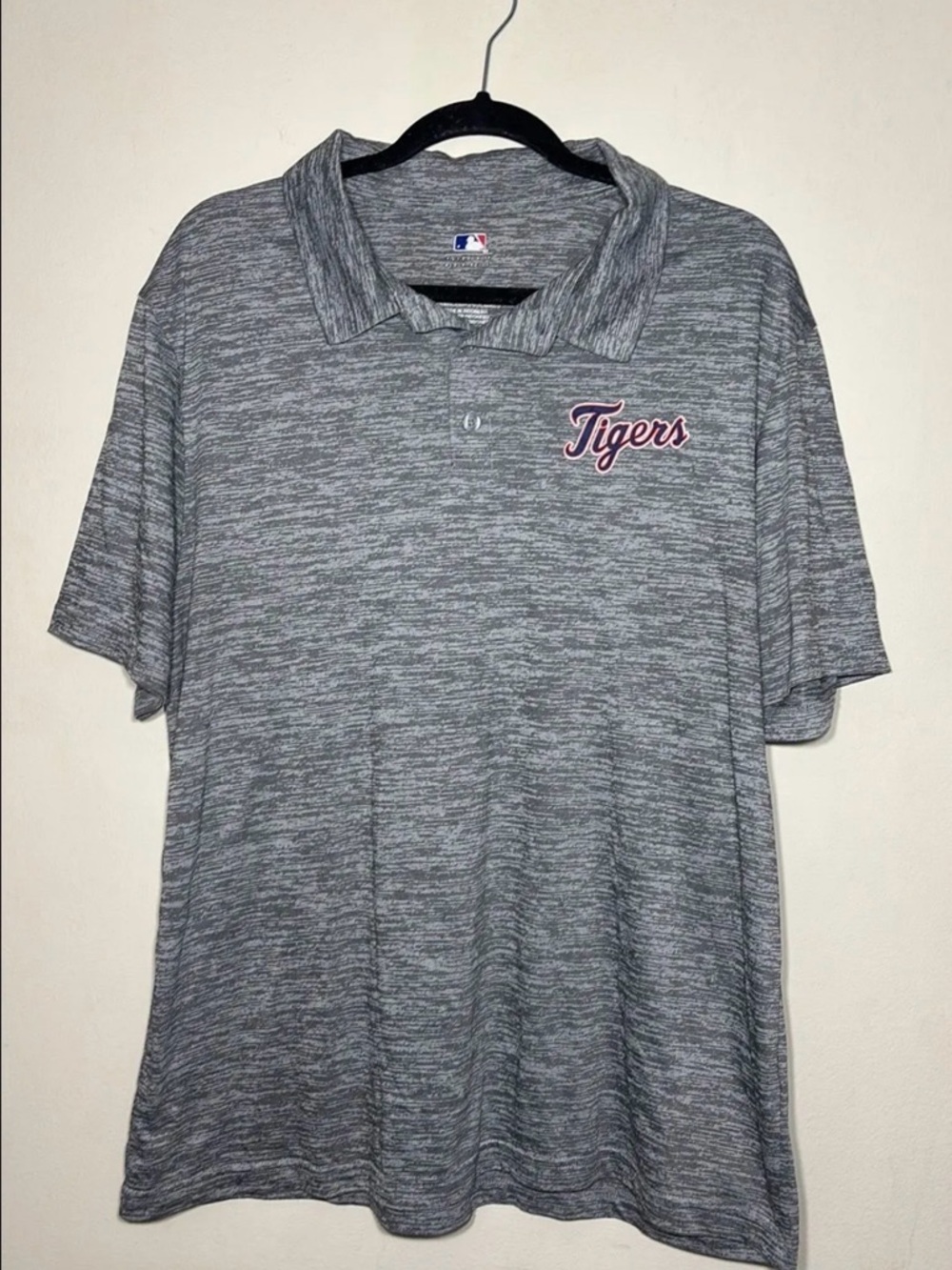 Champion Gray Heather Tigers Polo Shirt